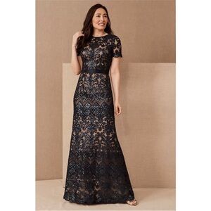 Tadashi Shoji Billie Dress Navy Size 0